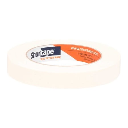 Shurtape Shurtape Utility Grade High Adhesion Masking Tape, Natural, 18mm x 55m - Case of 48 100486